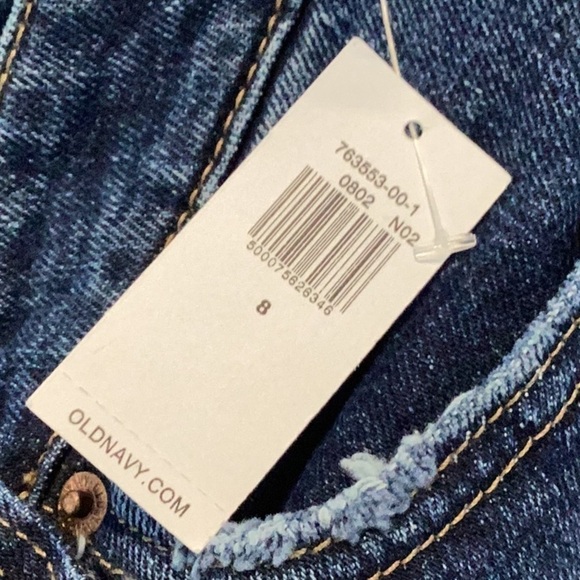 Old Navy O.G. Straight High Rise Jeans Size 8 Blue - Picture 6 of 7